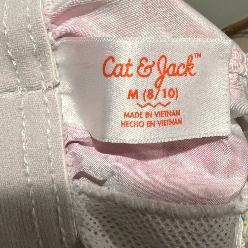 Cat & Jack‎ pastel print swim trunks youth size medium 8/10